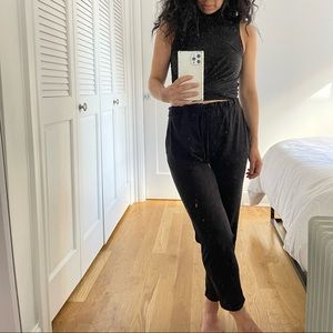 NWOT black Lululemon ‘Time to Restore’ tank (size: 2)